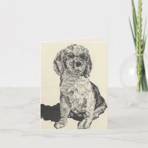 Greeting Card  : Love Of A Pet