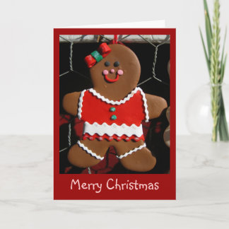 greeting card - Merry Christmas gingerbread
