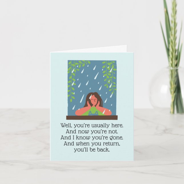 Greeting Card - Miss you - Barb & Star (Front)