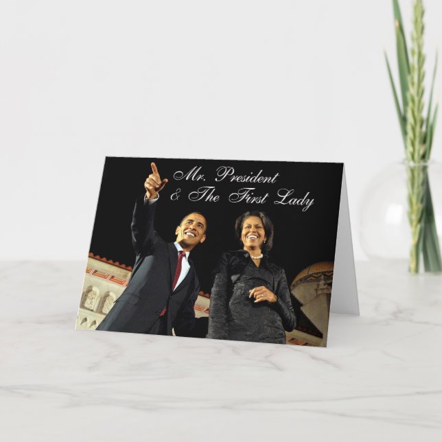 Greeting Card Mr. President & The First Lady (Front)