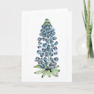 Greeting Card - NGA Watercolor - Texas Blue Bonnet