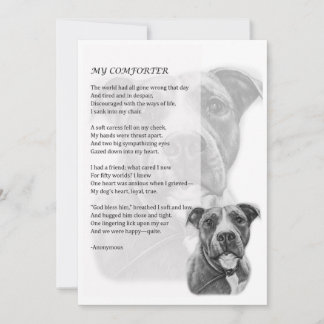 Greeting Card of Pit Bull Dog Pet Parent Gift