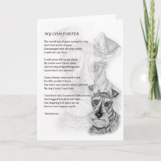 Greeting Card of Schnauzer Dog Pet Parent Gift