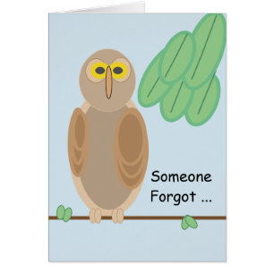 Greeting Card - Owl on Branch
