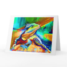 GREETING CARD - PAINTING OF WATER DRAGON
