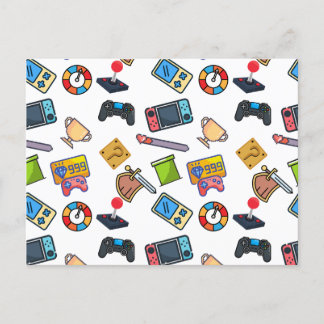 Greeting Card - Pattern of Video Games