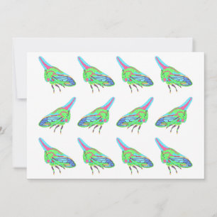 Greeting Card (pattern white) - Oak Treehopper