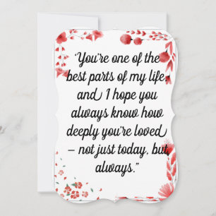 Greeting Card   Personal Friendship & Family Love 