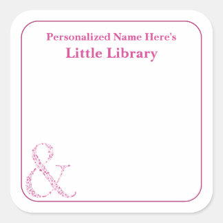 & Greeting Card Personalised Library Labels Gift