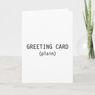 GREETING CARD (plain)
