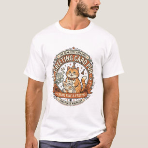 Greeting Card Pun Cat Greeting Card Pun Cat Vintag T-Shirt