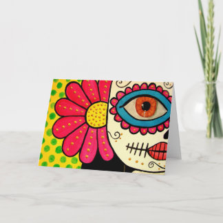 Greeting card "Rosa Mexicano"-Day of the dead