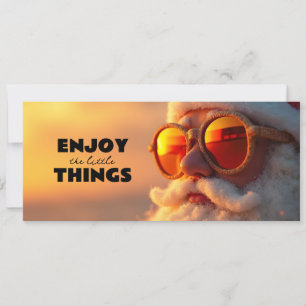 Greeting card - Santa Cool "enjoy"