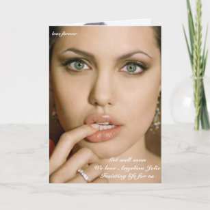 Greeting Card Support Angelina Jolie
