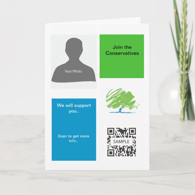 Greeting Card Template Conservative Party (Front)