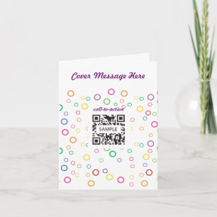 Greeting Card Template Party Bubbles