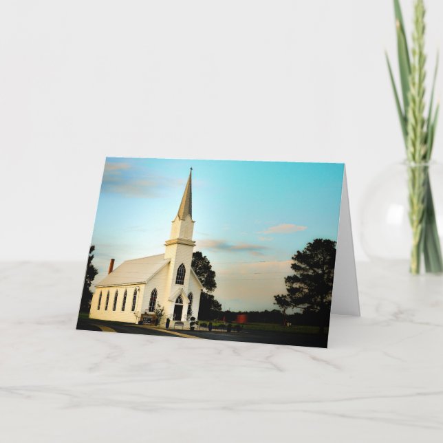 Greeting Card - Texas Country Church (Front)