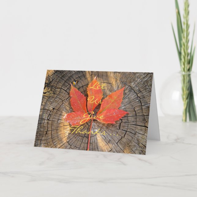 Greeting Card - Thanksgiving - (Front)