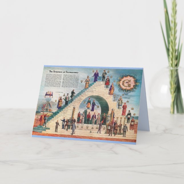 Greeting Card - The Structure of Freemasonry (Front)