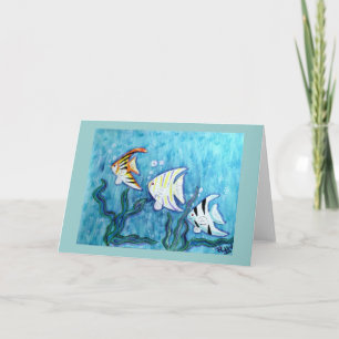 Greeting Card - Tropical Angel Fish