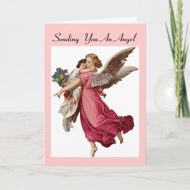 Greeting Card with Angel Poem (Front)