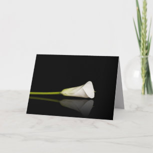 Greeting card with calla lily