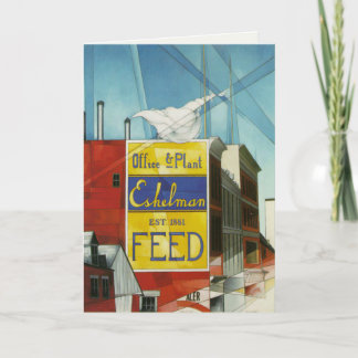 Greeting Card With Charles Demuth Painting