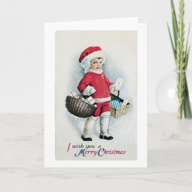 Greeting Card with Vintage Image (Front)
