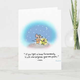 Greeting card Yogi Mouse, Firefly