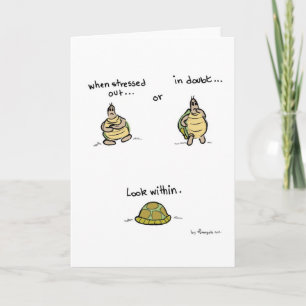 Greeting card Yogi Turtle