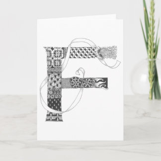 Greeting Card - Zenletter "F"