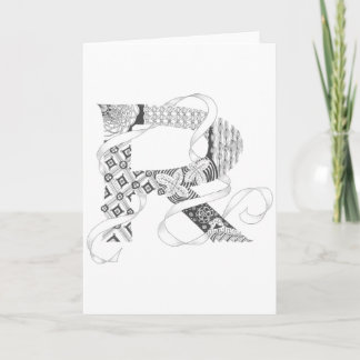 Greeting Card - Zenletter "R"