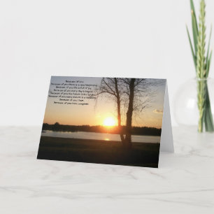 Greeting cards Because of you 20