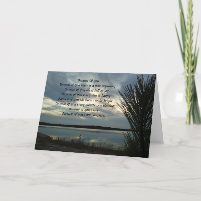 Greeting cards Because of you 24 (Front)