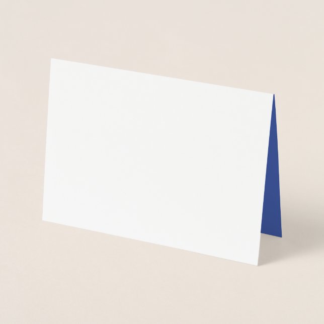 Greeting Cards | Foil. Matte. Blue. USA Made. (Front)