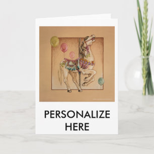 Greeting Cards - Happy Horse Carousel