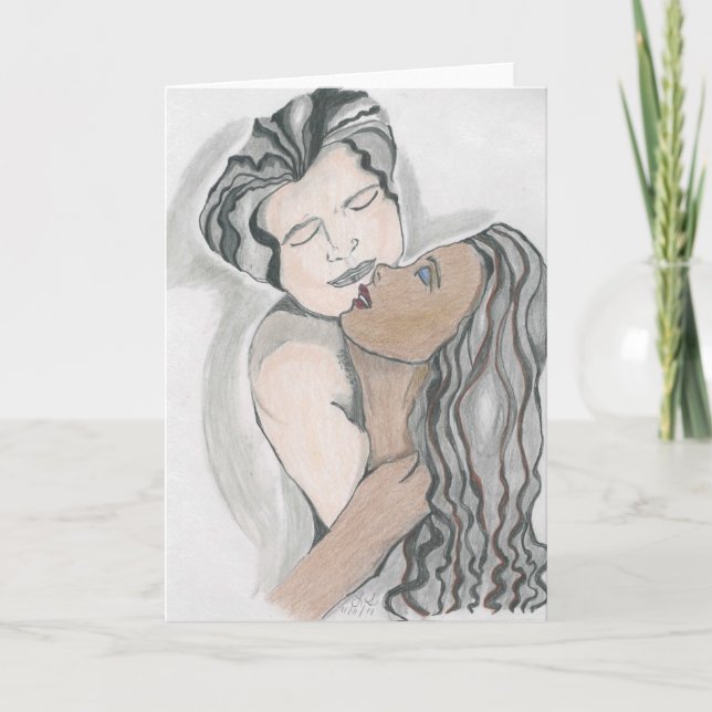 Greeting Cards, Interracial, Multicultural Card (Front)