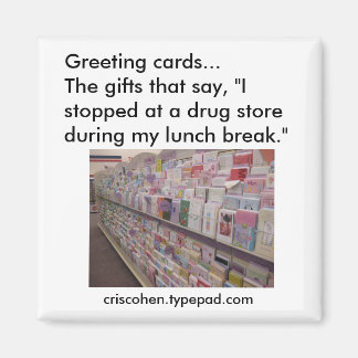 Greeting cards magnet