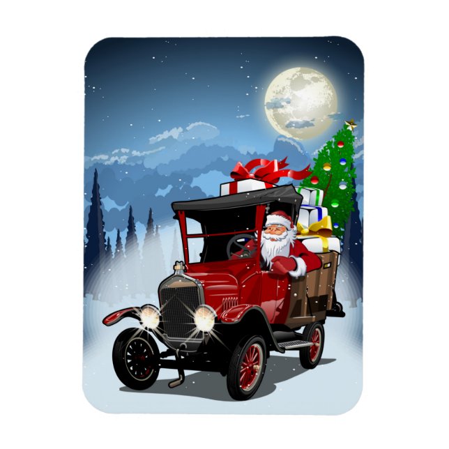 Greeting Christmas Card Magnet (Vertical)