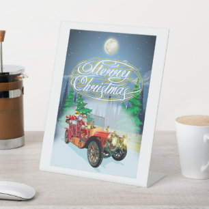 Greeting Christmas card Pedestal Sign