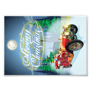 Greeting Christmas card Photo Print