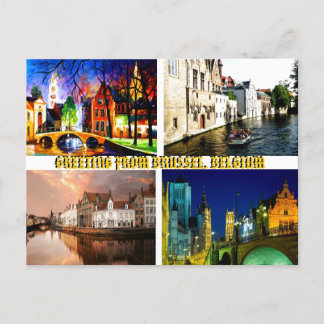 GREETING FROM BRUSSEL BELGIUM BYMojisola A Gbadamo Postcard