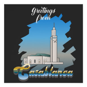 Greeting from Casablanca Sign