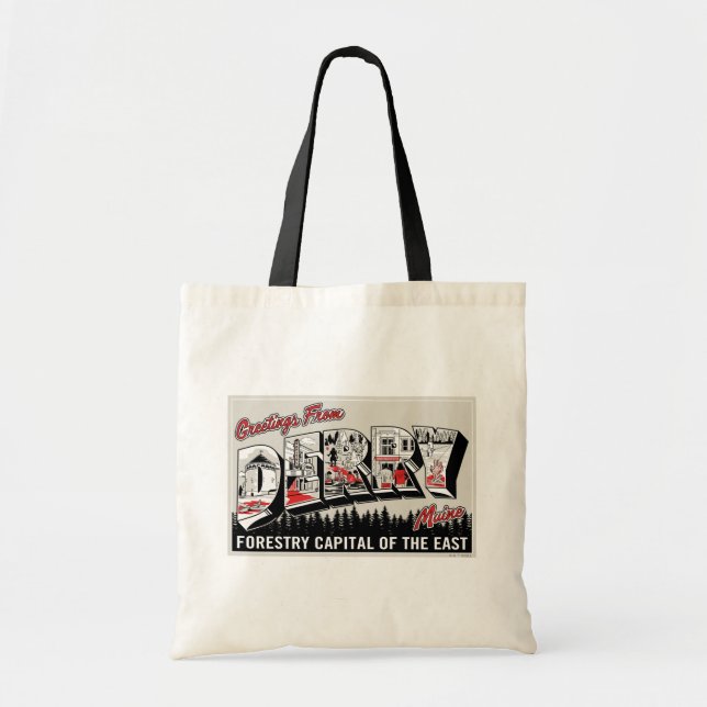 Greeting From Derry Maine Tote Bag (Front)