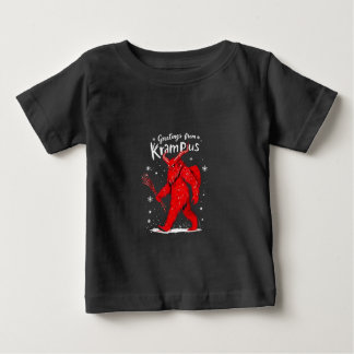 Greeting from Krampus Xmas Christmas Baby T-Shirt
