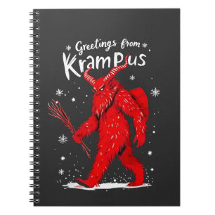 Greeting from Krampus Xmas Christmas Notebook