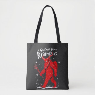 Greeting from Krampus Xmas Christmas Tote Bag