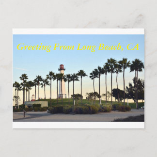 Greeting from Long Beach CA Postcard
