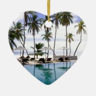 Greeting from Maldives Ceramic Tree Decoration