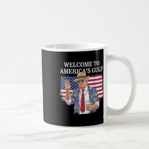 Greeting From The Gulf Beach Of America Patriotic Coffee Mug